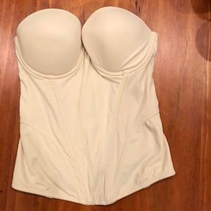 Nude Strapless bra corset 34C